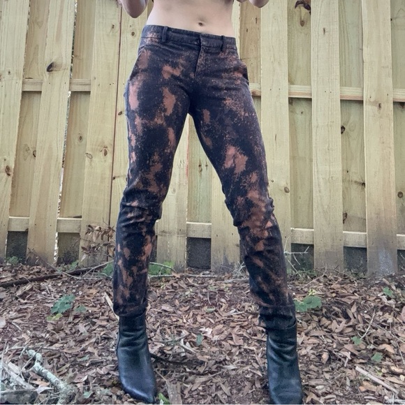 Black and Brown Tie Dye Pants - Picture 3 of 8